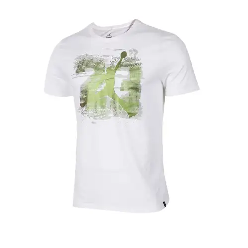 Jordan T Shirts Men's White Crew Neck Moderate