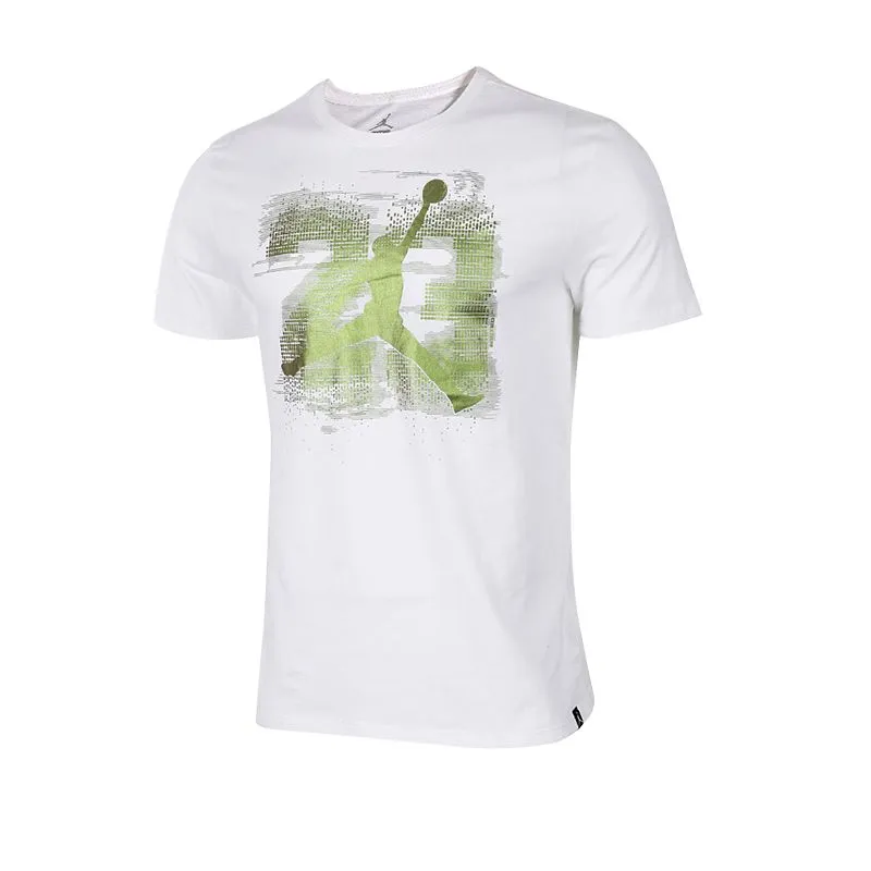 Jordan T-Shirts Men's White Crew Neck Moderate