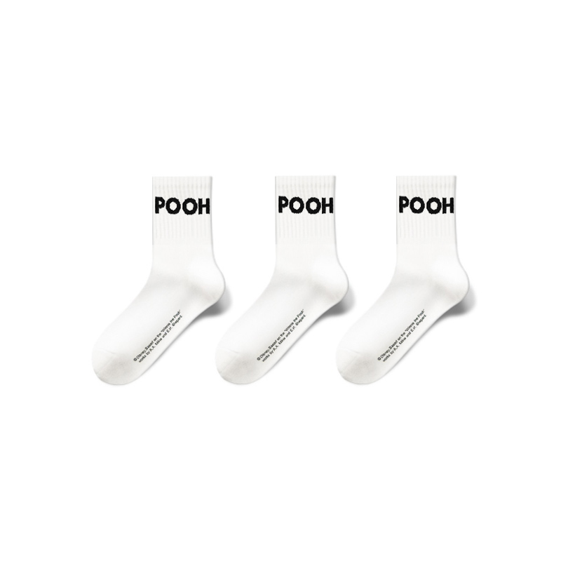 Disney Winnie The Pooh Crew Socks Men’s Shopping Bag 3 Pack