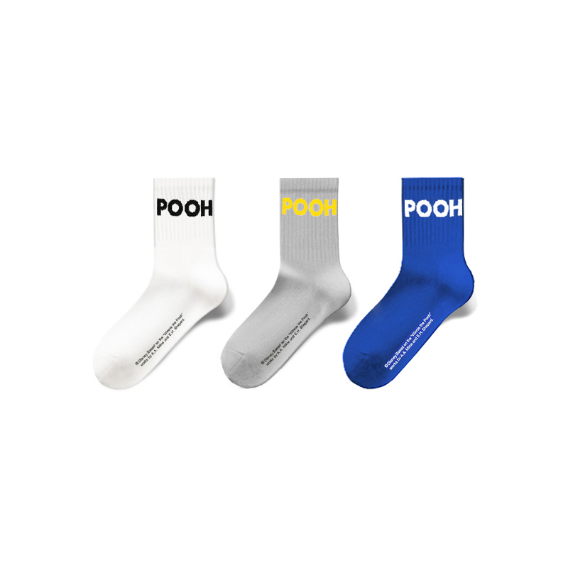 Disney Winnie The Pooh Crew Socks Men’s Shopping Bag 3 Pack
