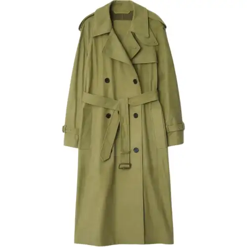 Burberry SS25 Leather Jacket Women's Green