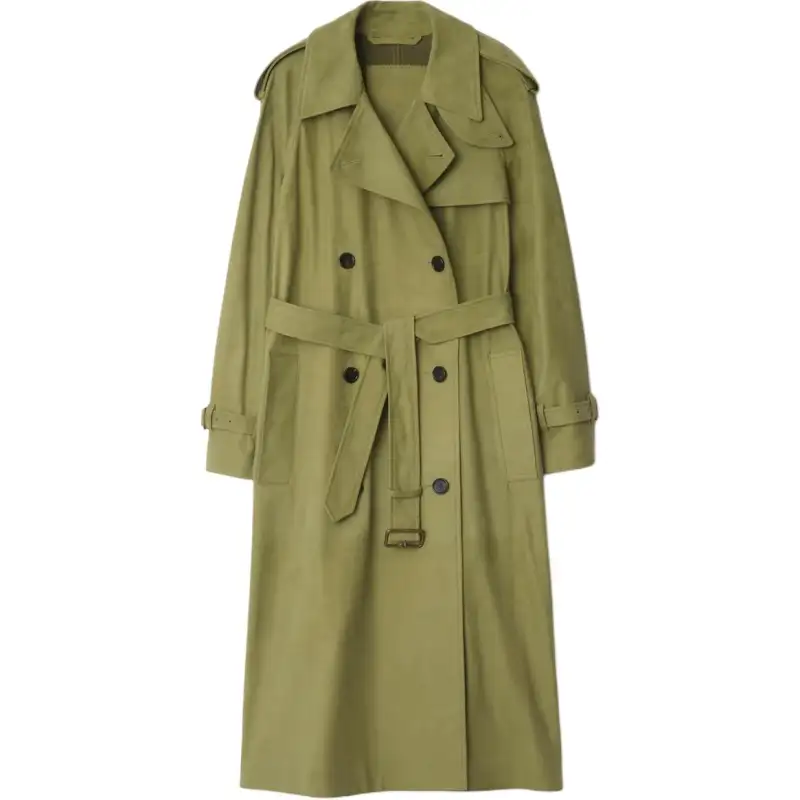 Burberry SS25 Leather Jacket Women's Green