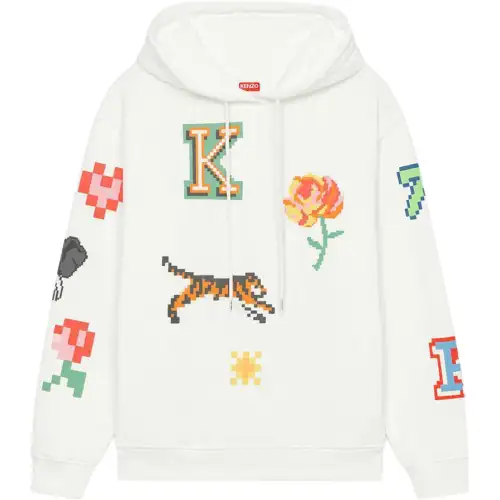 KENZO All Over Graphic Patch Hoodie