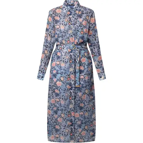 Louis Vuitton Floral Vine Shirt Dress