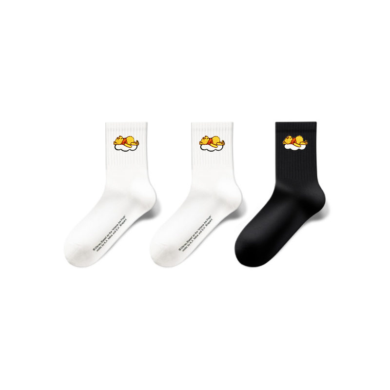 Disney Winnie The Pooh Crew Socks Men’s Shopping Bag 3 Pack