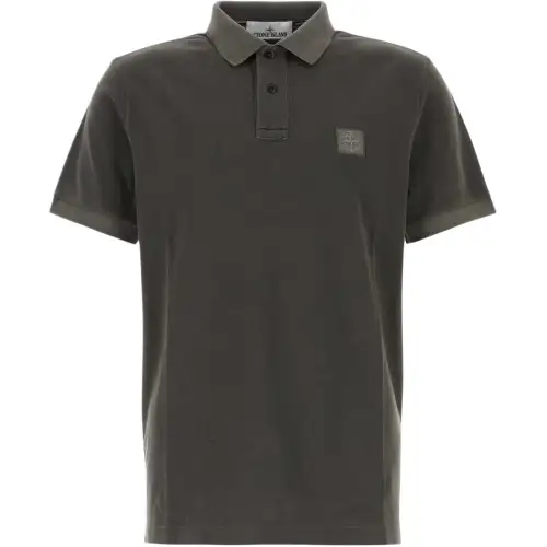 STONE ISLAND Piqué Polo Shirt