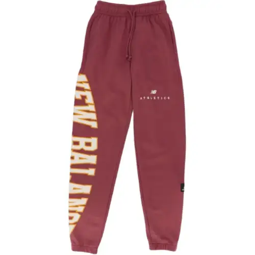New Balance Knitted Sweatpants Unisex Washed Burgundy
