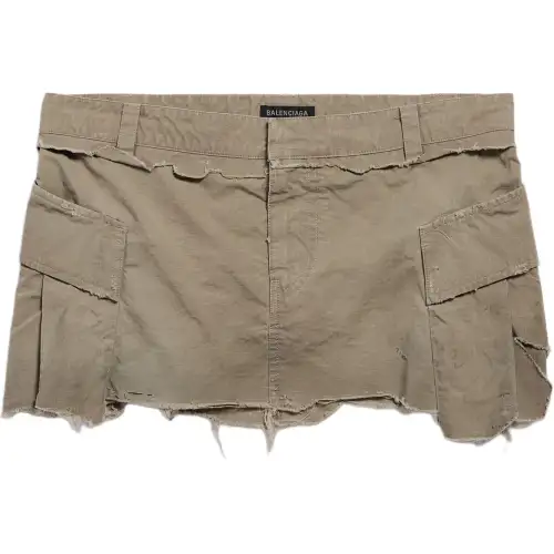 Balenciaga Distressed Mini Skirt