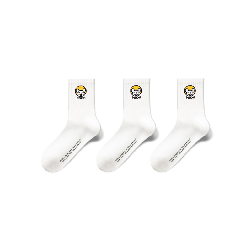 Disney Winnie The Pooh Crew Socks Men’s Shopping Bag 3 Pack