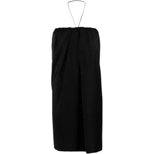 SAINT LAURENT Silk Satin Strapless Minidress