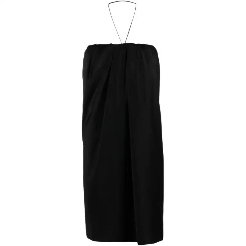 SAINT LAURENT Silk Satin Strapless Minidress