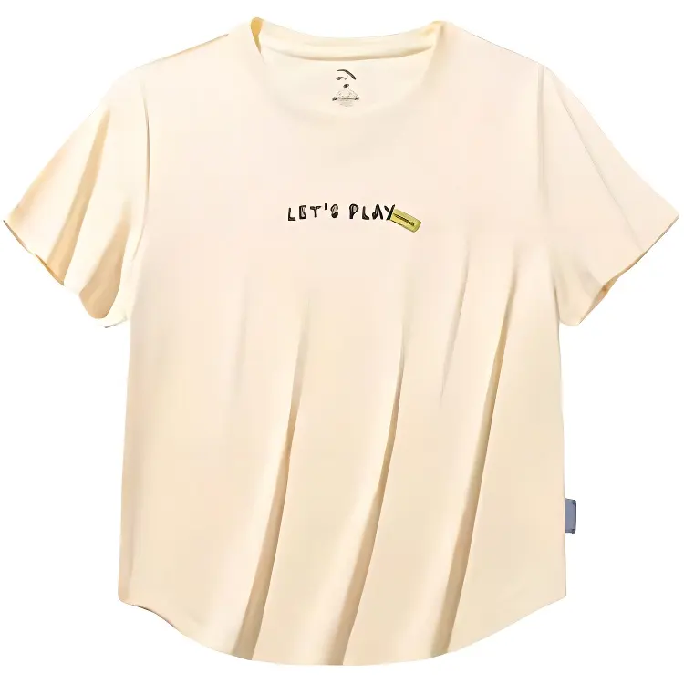 Anta x HAIBAOKANKAN,LIANMINGKUAN Sports Life Collection T Shirt Women's Custard