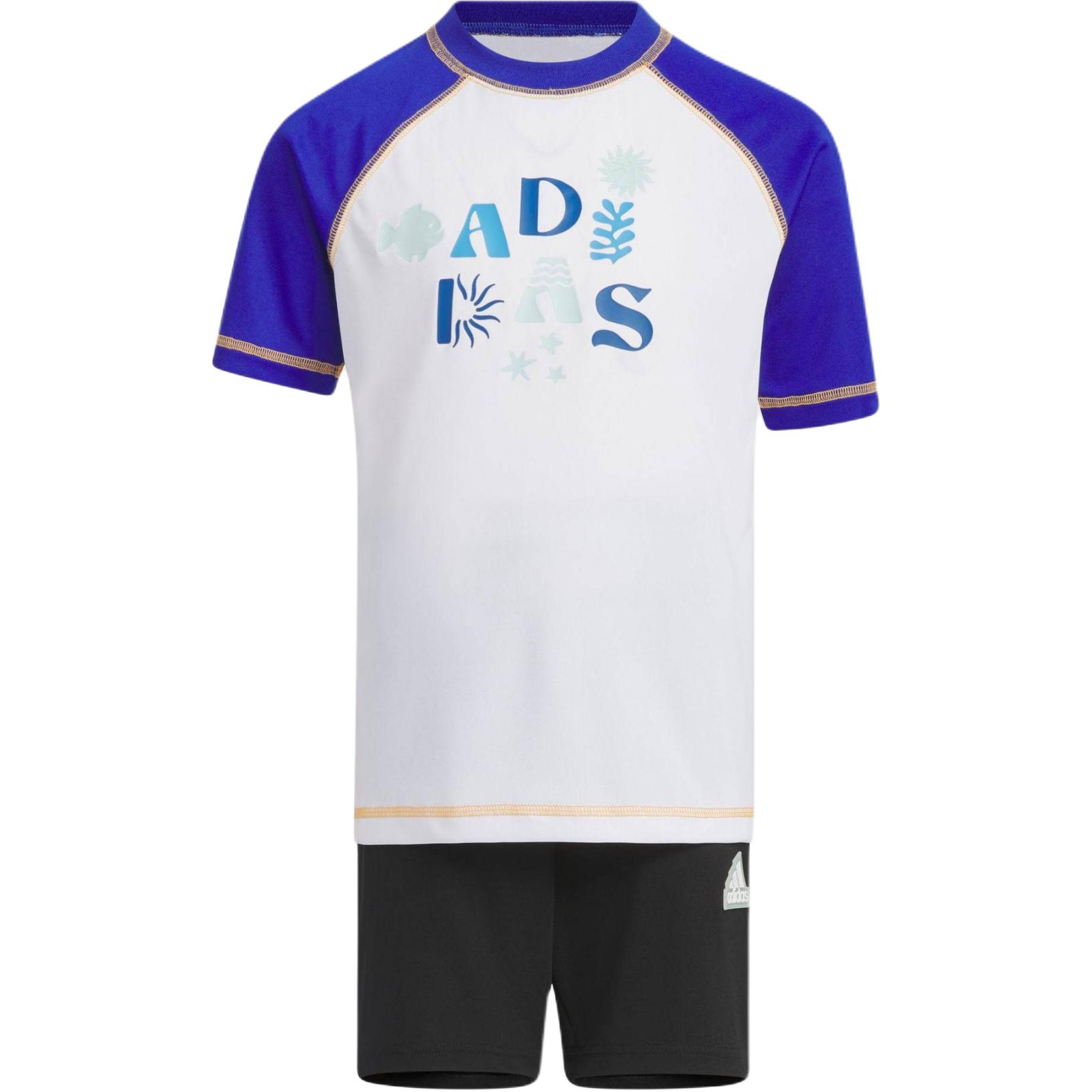 Мужской спортивный костюм adidas Sportswear TRACK SUIT (бело-черный)