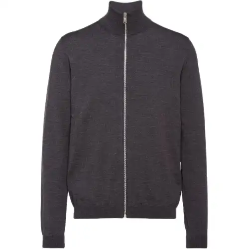 PRADA Knitwear Men's Anthracite Gray