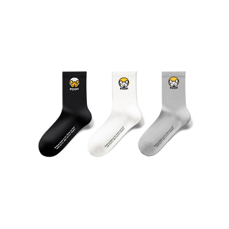 Disney Winnie The Pooh Crew Socks Men’s Shopping Bag 3 Pack