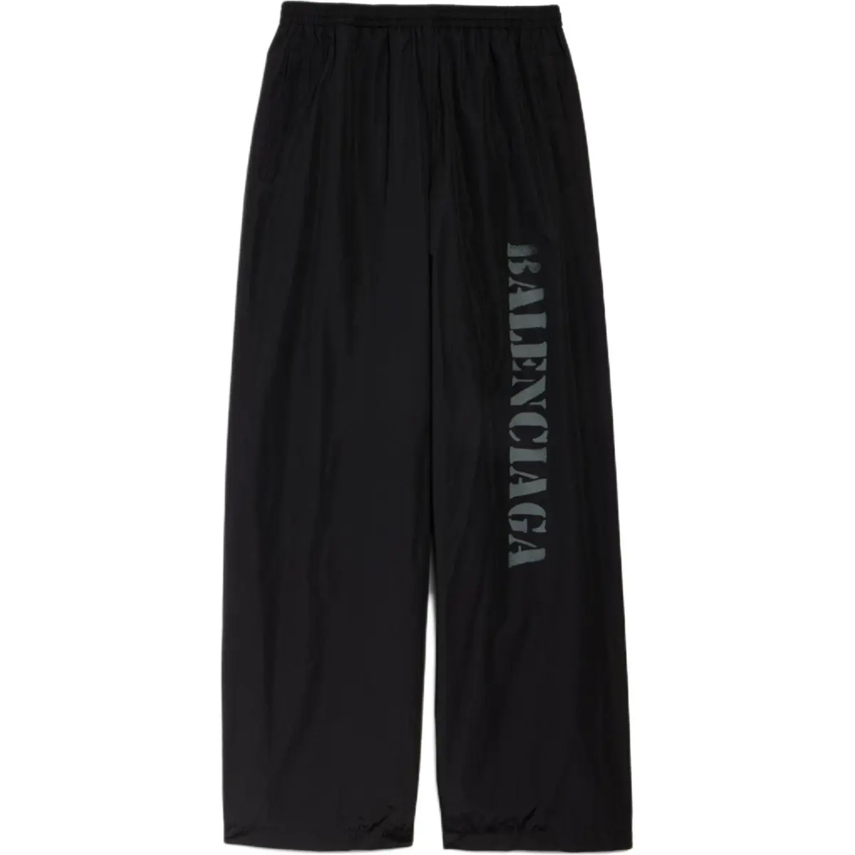 Balenciaga Casual Pants Loose Fit Unisex Black