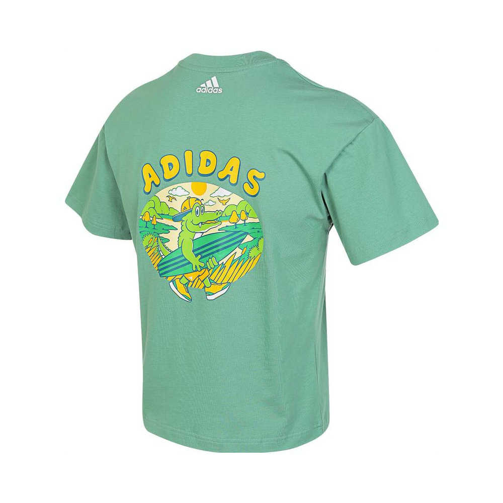 Футболка adidas (зеленая) — фото 2