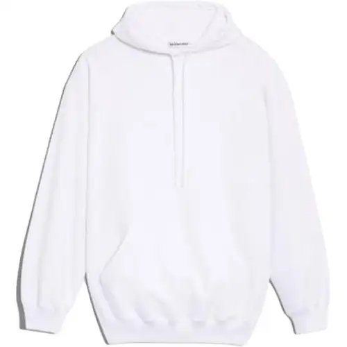 Balenciaga Sweatshirt, Regular Fit Unisex White