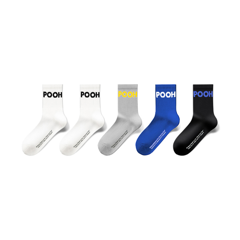 Disney Winnie The Pooh Crew Socks Men’s Shopping Bag 5 Pack