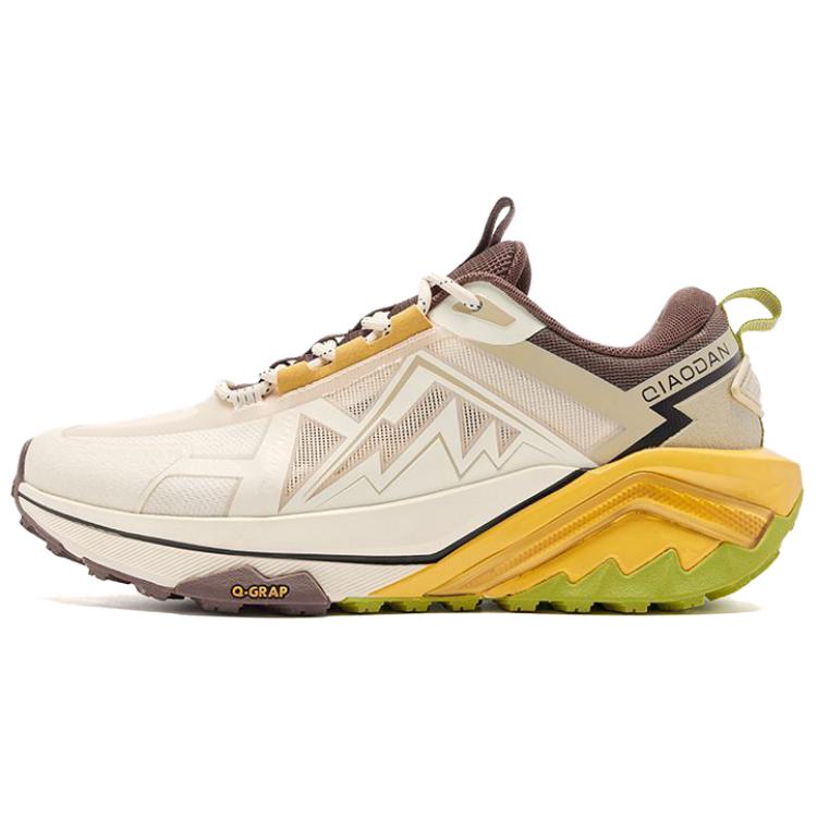 QIAODAN Slip Resistant And Breathable Low top Casual Running Shoes Men’s Beige Brown