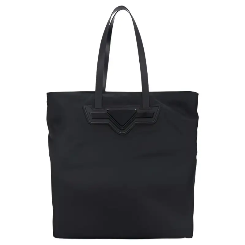 PRADA Polyester Handbag Regular Men's Black