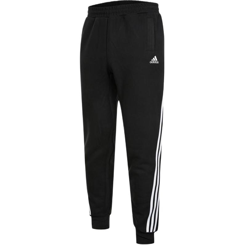 Мужские штаны adidas трикотажные (черные)