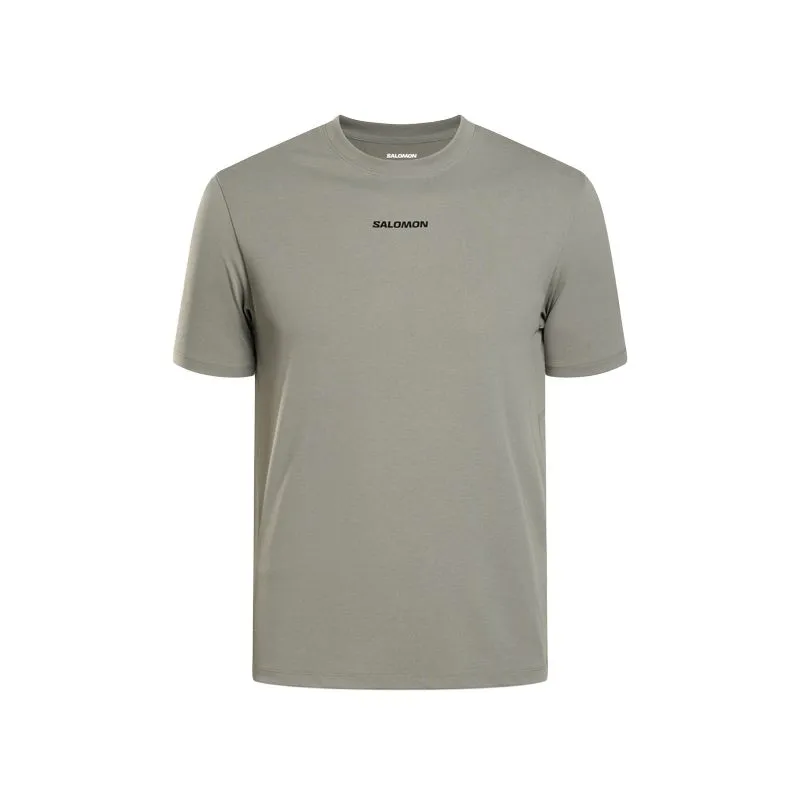 SALOMON T-Shirts Men's Khaki Crew Neck Moderate