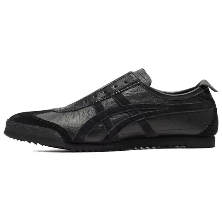 Onitsuka Tiger Mexico 66 Slip on Deluxe Low top Casual Shoes Unisex Black