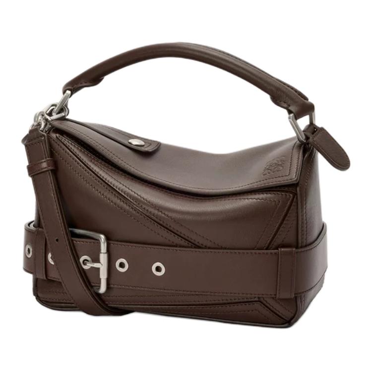 Женская сумка LOEWE Puzzle Biker (коричневая)