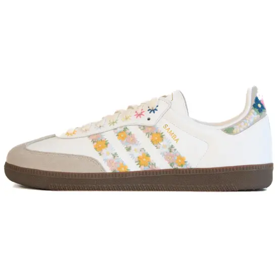 Juice x Adidas Originals SAMBA OG Low Top Skateboard Shoes Unisex White