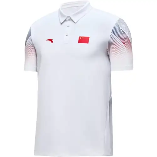 Anta Variety Training Collection Polo Shirt Unisex Snowflake White