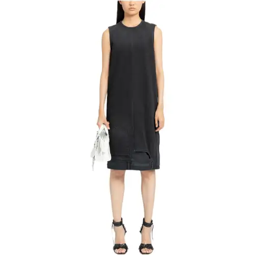 Balenciaga Sleeveless Dress Women's Black