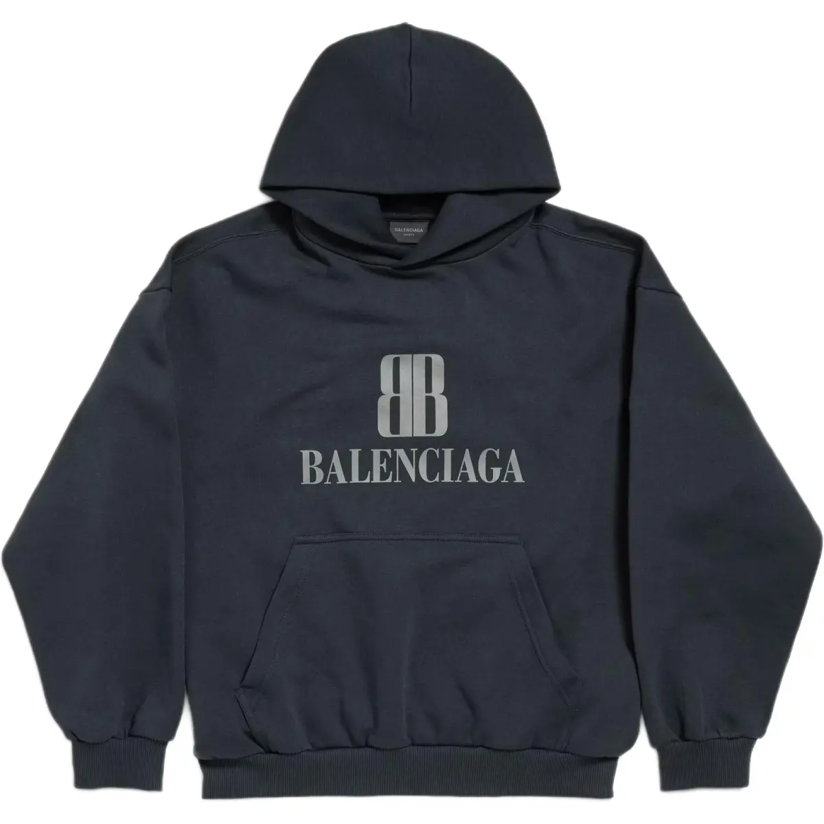 Balenciaga Nano Bb Faded Medium Fit Hoodie