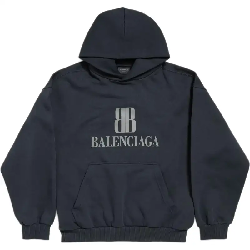 Balenciaga Nano Bb Faded Medium Fit Hoodie