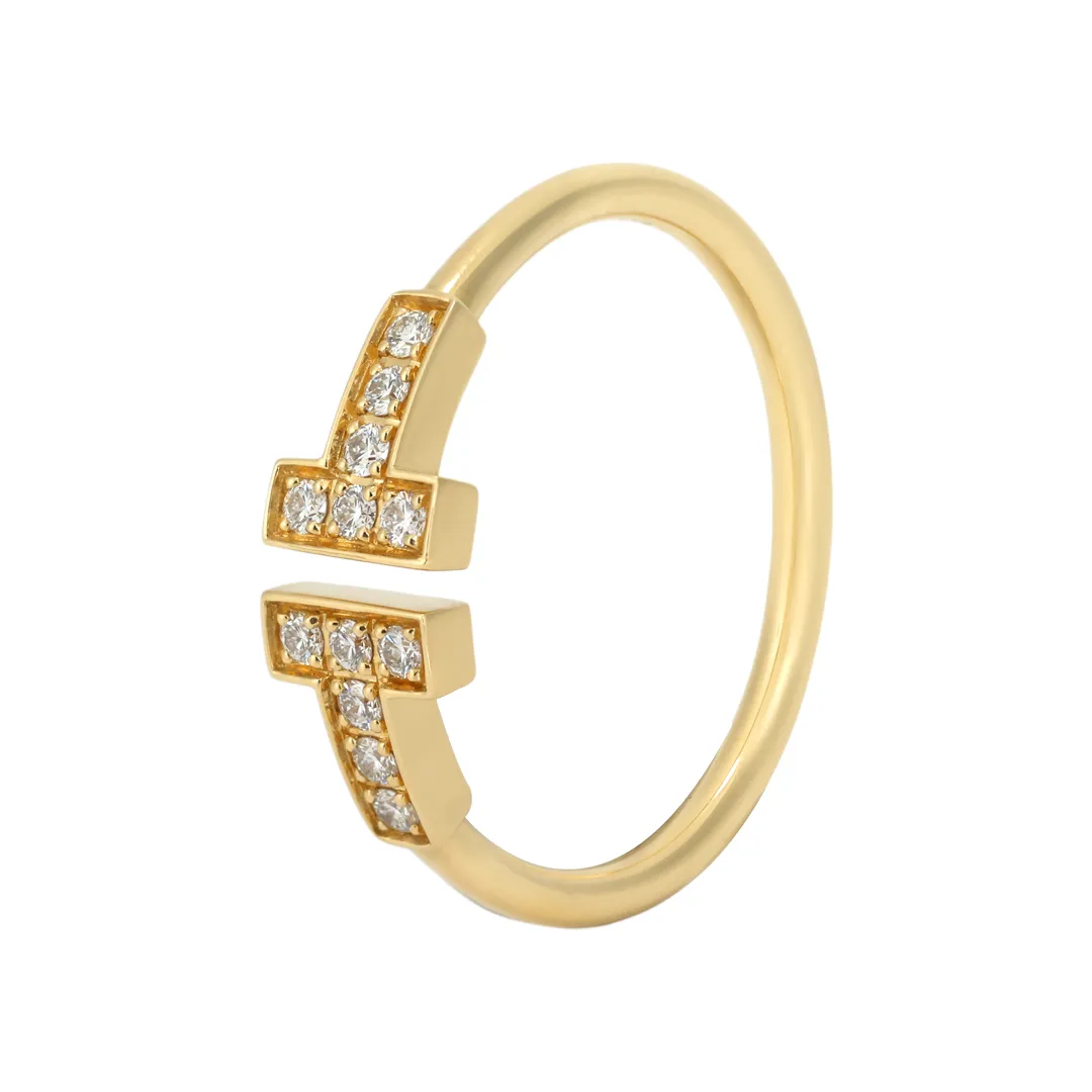 TIFFANY & CO. 18K Gold Diamond Rings Women's
