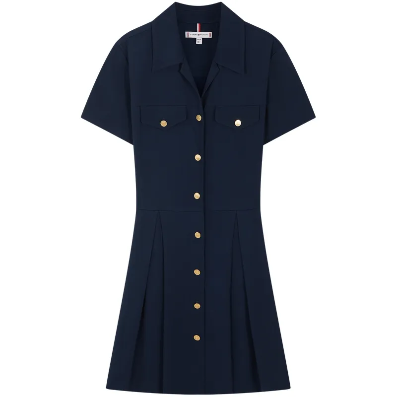 Tommy Hilfiger buttoned-pocketed mini dress