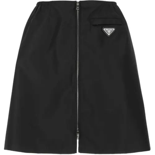 PRADA SS21 Casual Short Skirts Women's Black