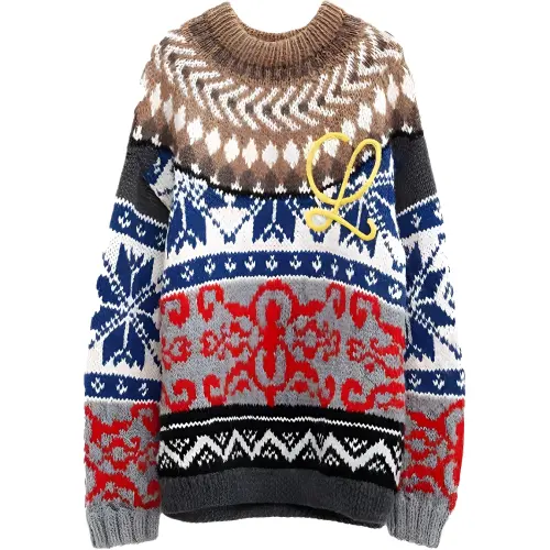 LOEWE Sweaters Men's Multicolor Crew Neck Moderate Other