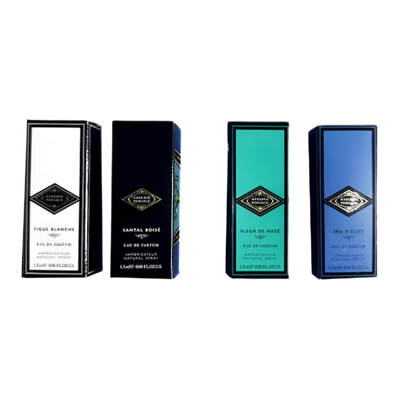 VERSACE Crystal Diamond Perfume Sample Size, Eau De Parfum, Eau De Toilette 1.5ml*4