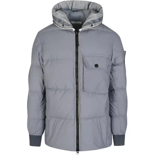 STONE ISLAND Down Jacket Unisex Gray