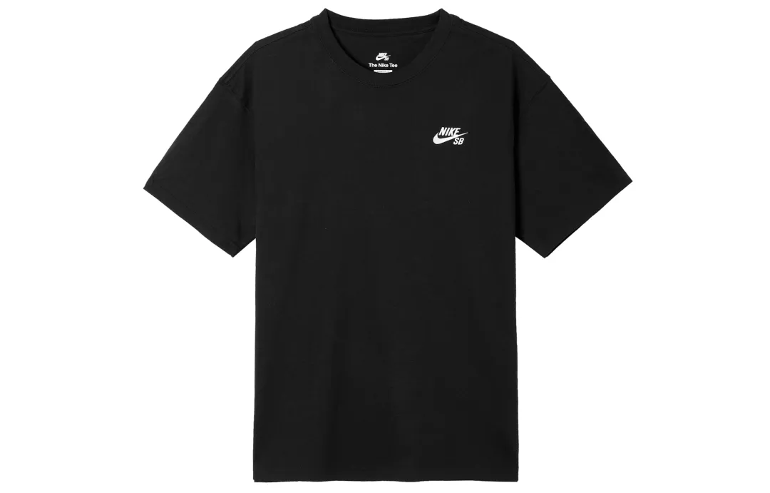 Nike SB T Shirts Men's Black Crew Neck Moderate Straight Fit