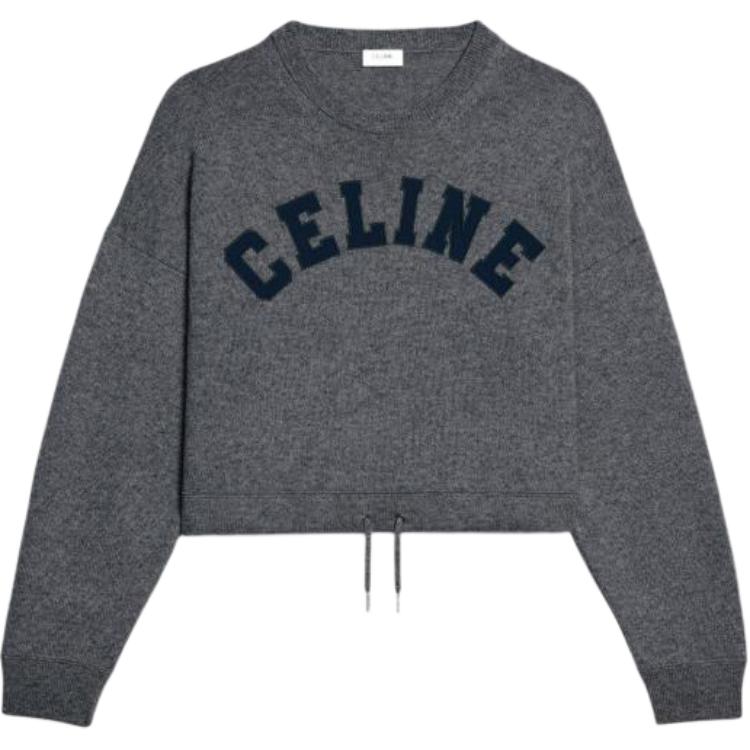 Женское худи CELINE FW22 (серое)