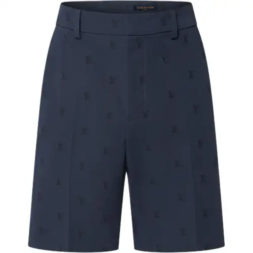 LOUIS VUITTON Lv Blason Cotton Chino Shorts