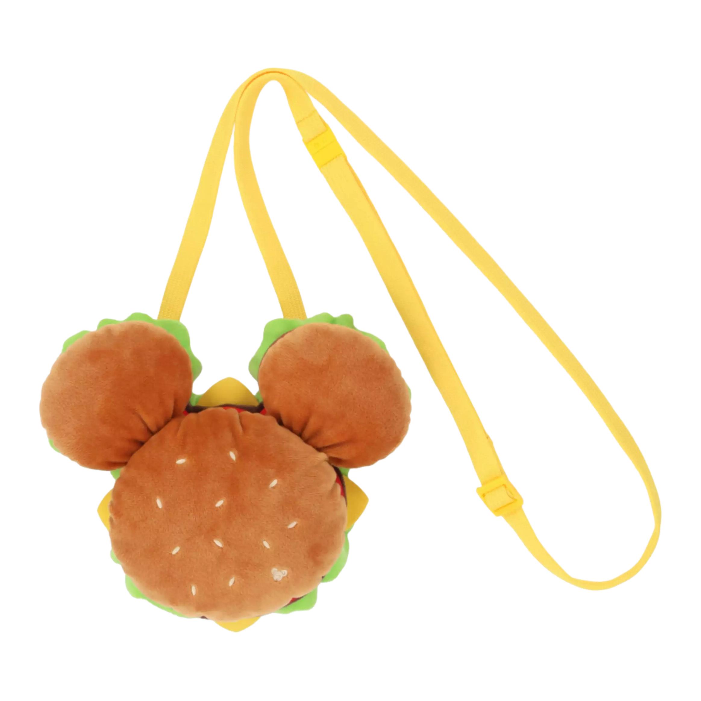 Disney Disney Mickey Series Dondi Park Style Hamburg Shape Contrast Color Design Polyester Crossbody Bag Women's Brown
