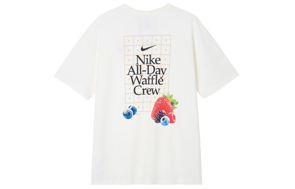 Nike T-Shirts Men's White Crew Neck Moderate