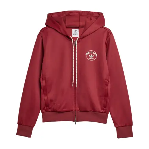 Adidas Originals X Wales Bonner Logo Printed Zip-Up Hoodie