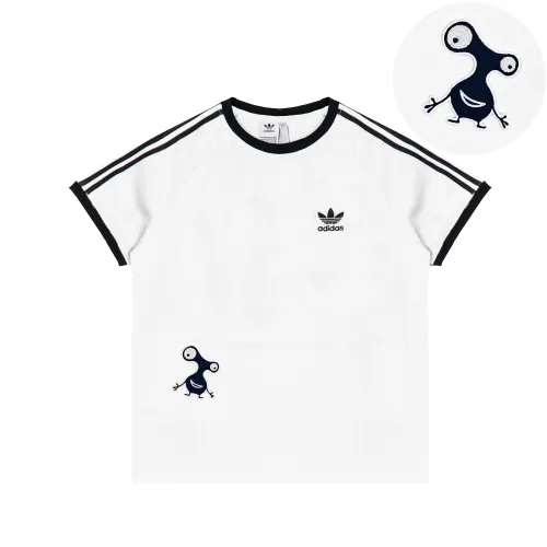 Adidas Originals 3 Stripes T Shirt Unisex White