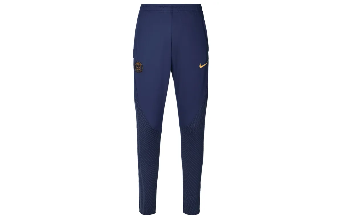 Nike Knitted Sweatpants Men's Dark Blue Moderate Slim Fit Pants