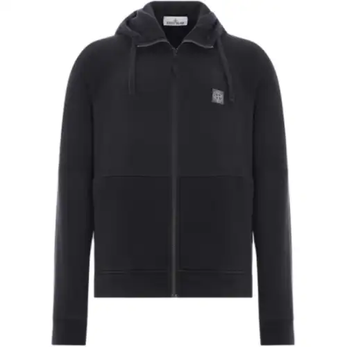 STONE ISLAND Sweatshirts Men's Black Hooded Moderate