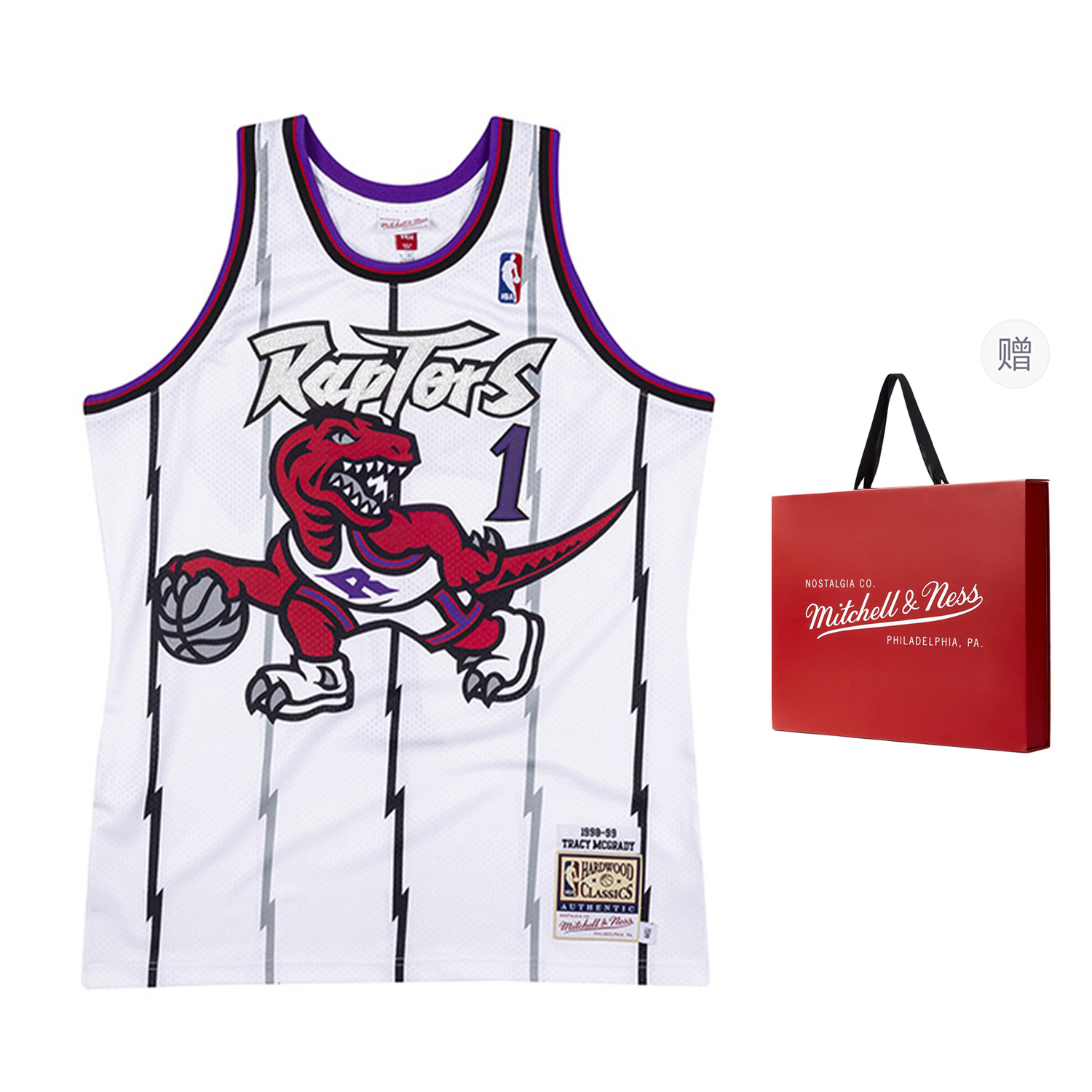Mitchell Ness «NBA Toronto Raptors 98 Tracy Mcgrady» authentic jersey